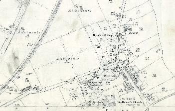The northern part of the village in 1901